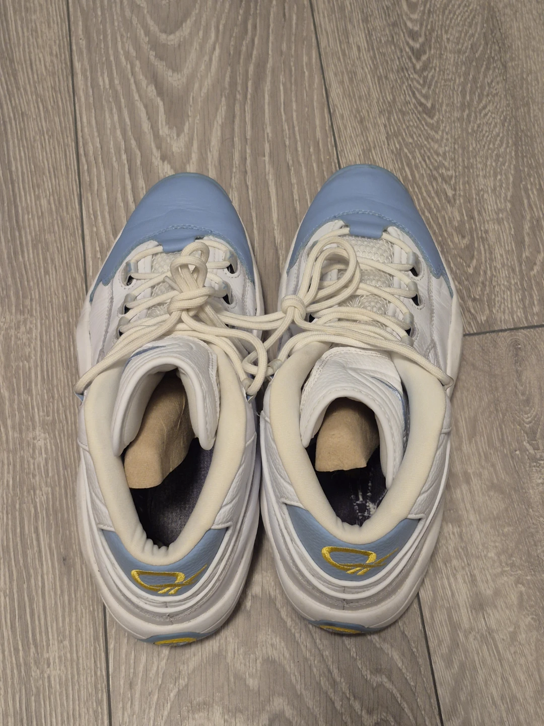 Reebok Iverson Answer IV Men's Sneakers White/Baby Blue Size 11 - photo 2
