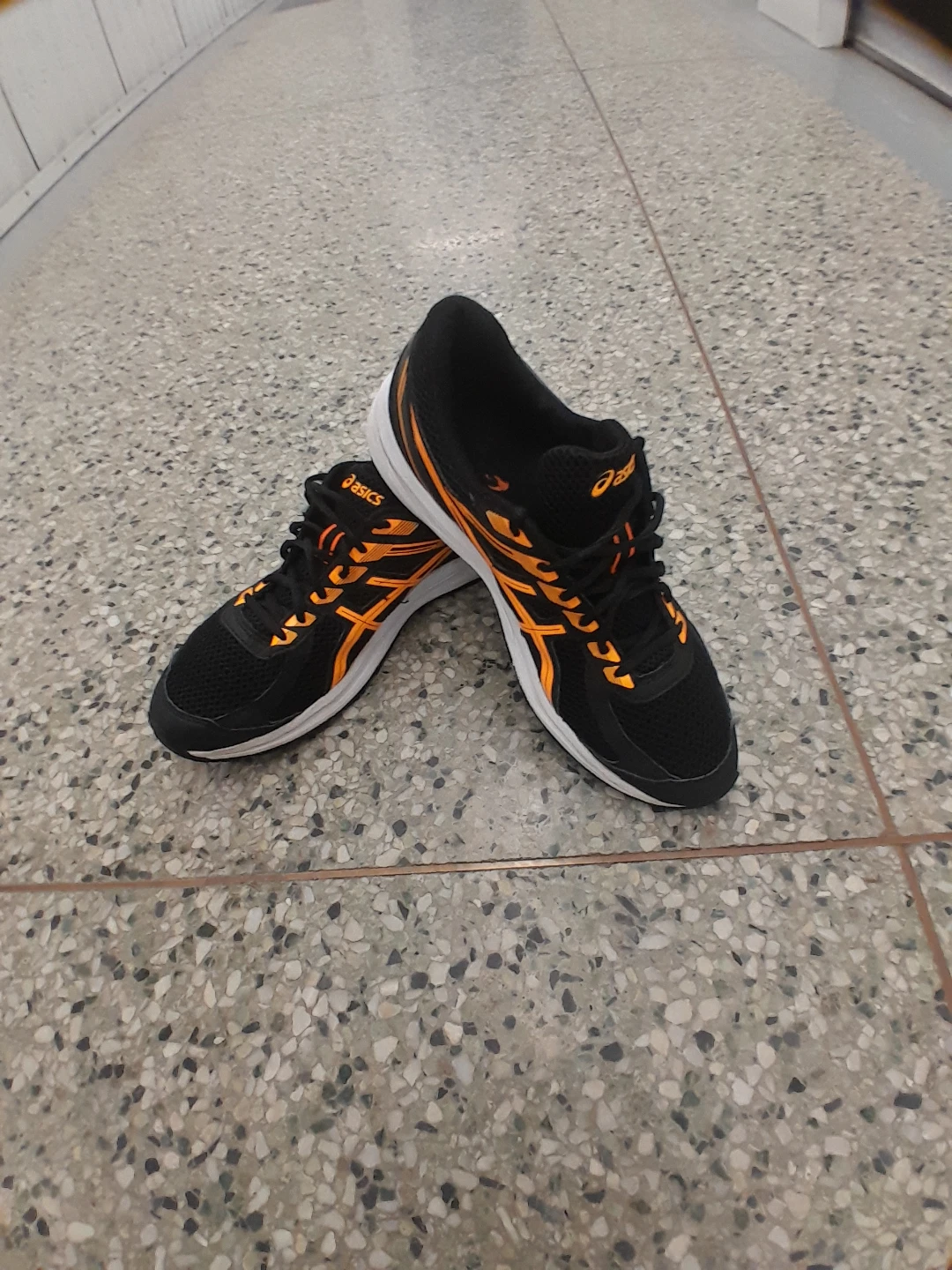 ASICS Men's Running Shoes - Black/Orange