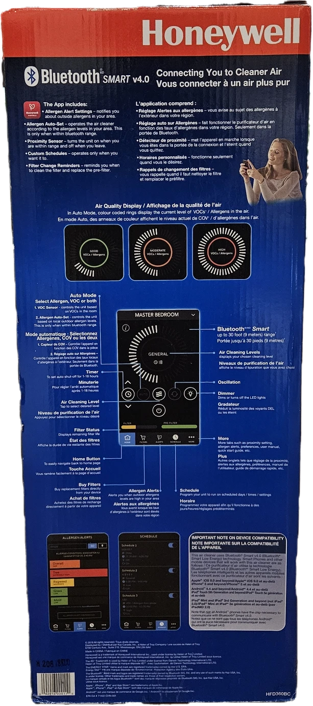 Honeywell AirGenius 6 Air Cleaner / Odour Reducer - photo 2