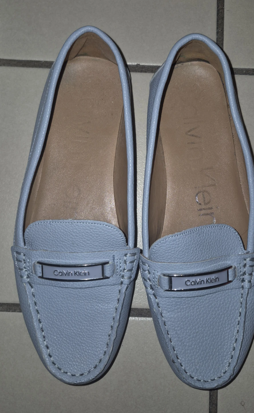 Calvin Klein Women's Loafers - Stone Blue Size 6