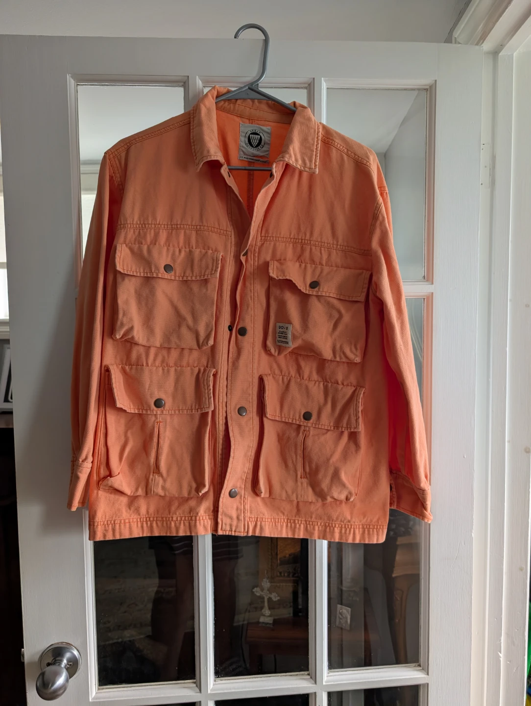 UO Utility Button-Up Jacket - Orange