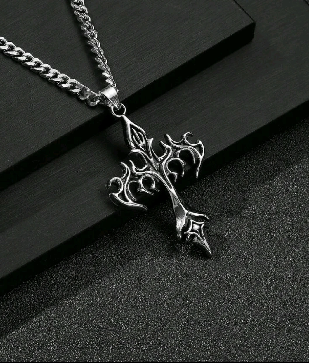 Gothic Cross Pendant Necklace
