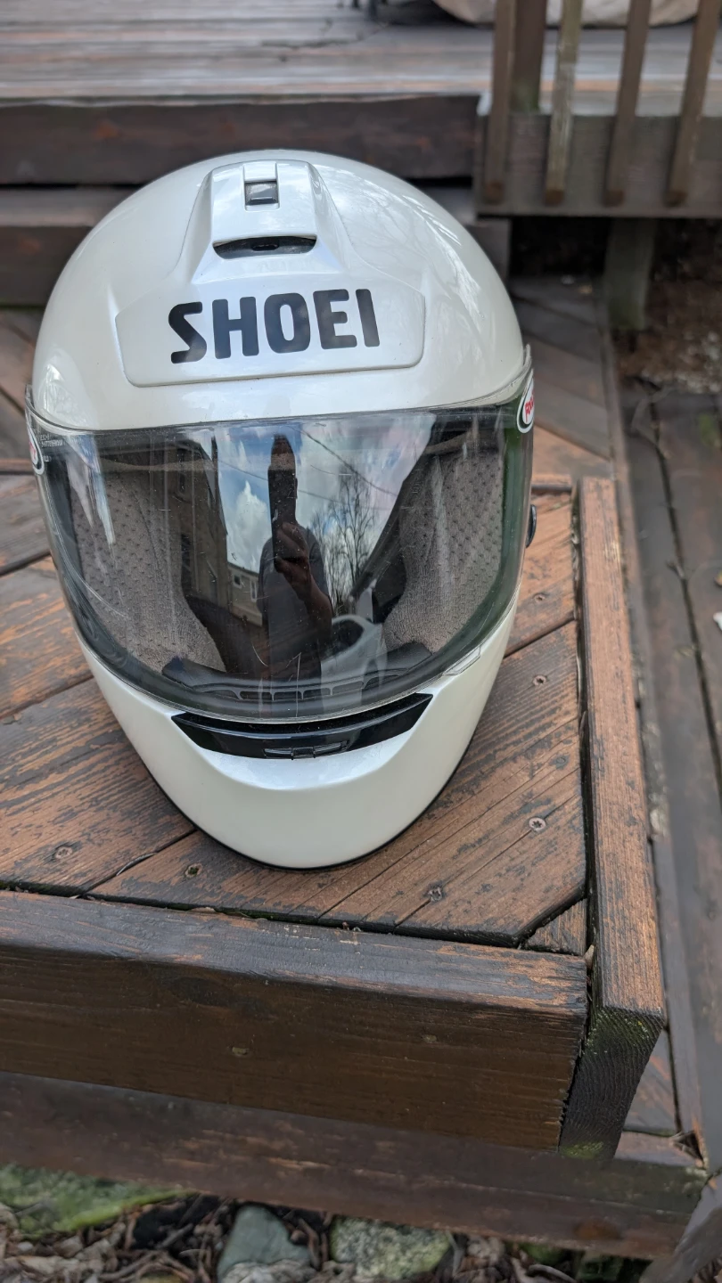 Shoei Motorcycle Helmet and Zamp Helmet