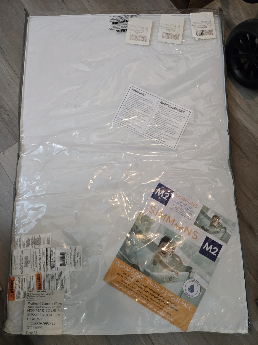 Baby play yard pad