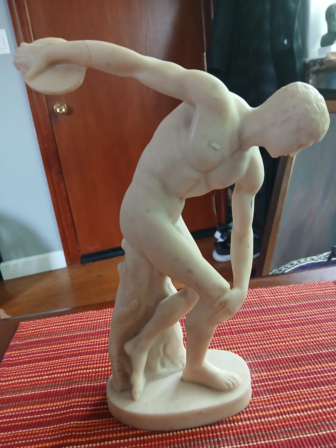 Vintage "Discus Thrower" Sculpture Statue