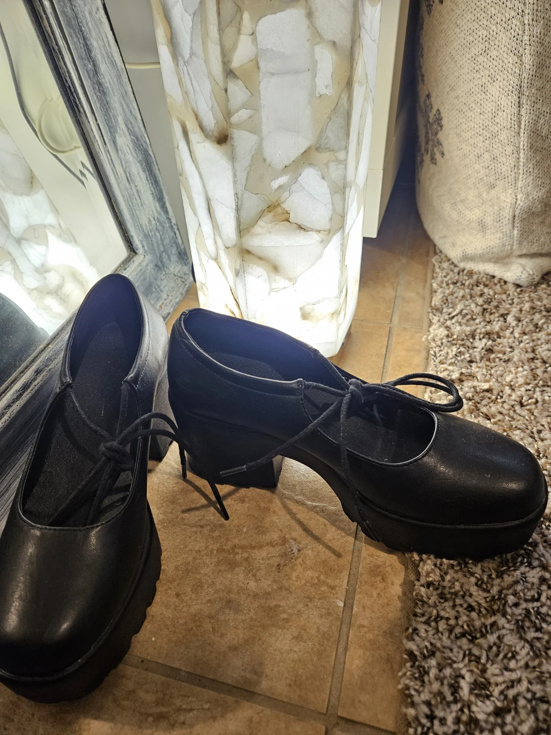 Black Lace-Up Shoes