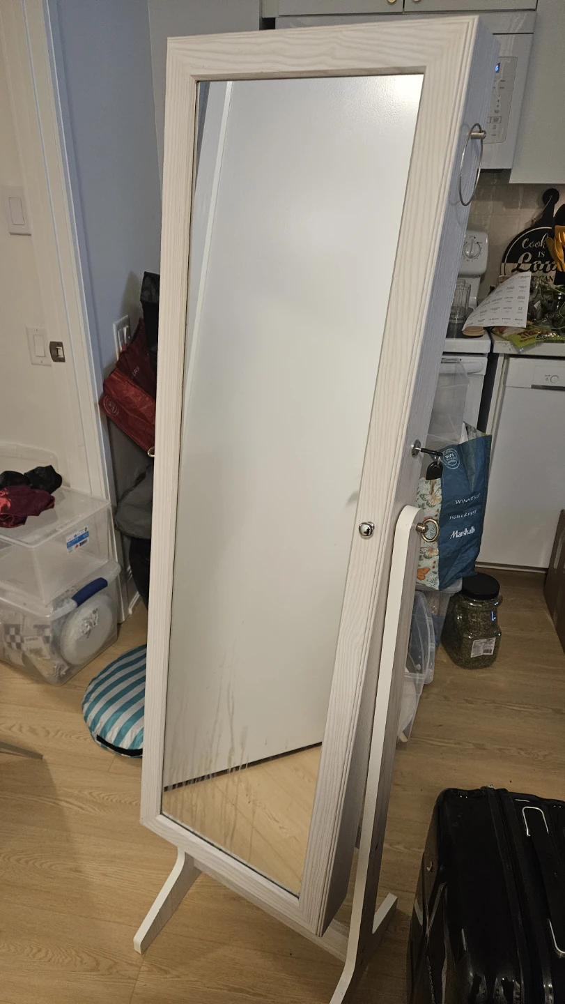 Standing Jewelry Armoire Mirror