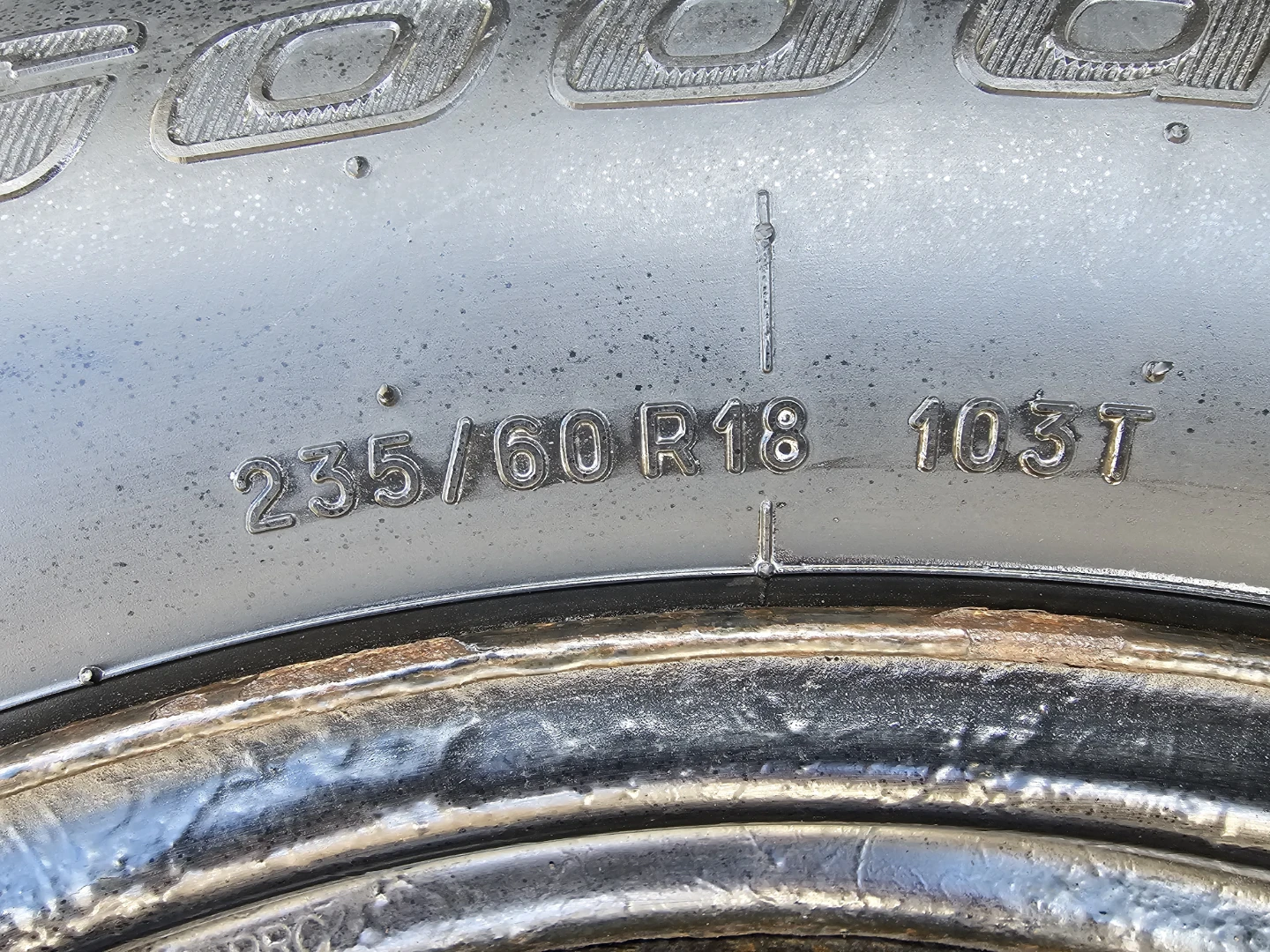 HONDA CRV WINTER TIRES ON STEEL RIMS 235/60 R18 - photo 5