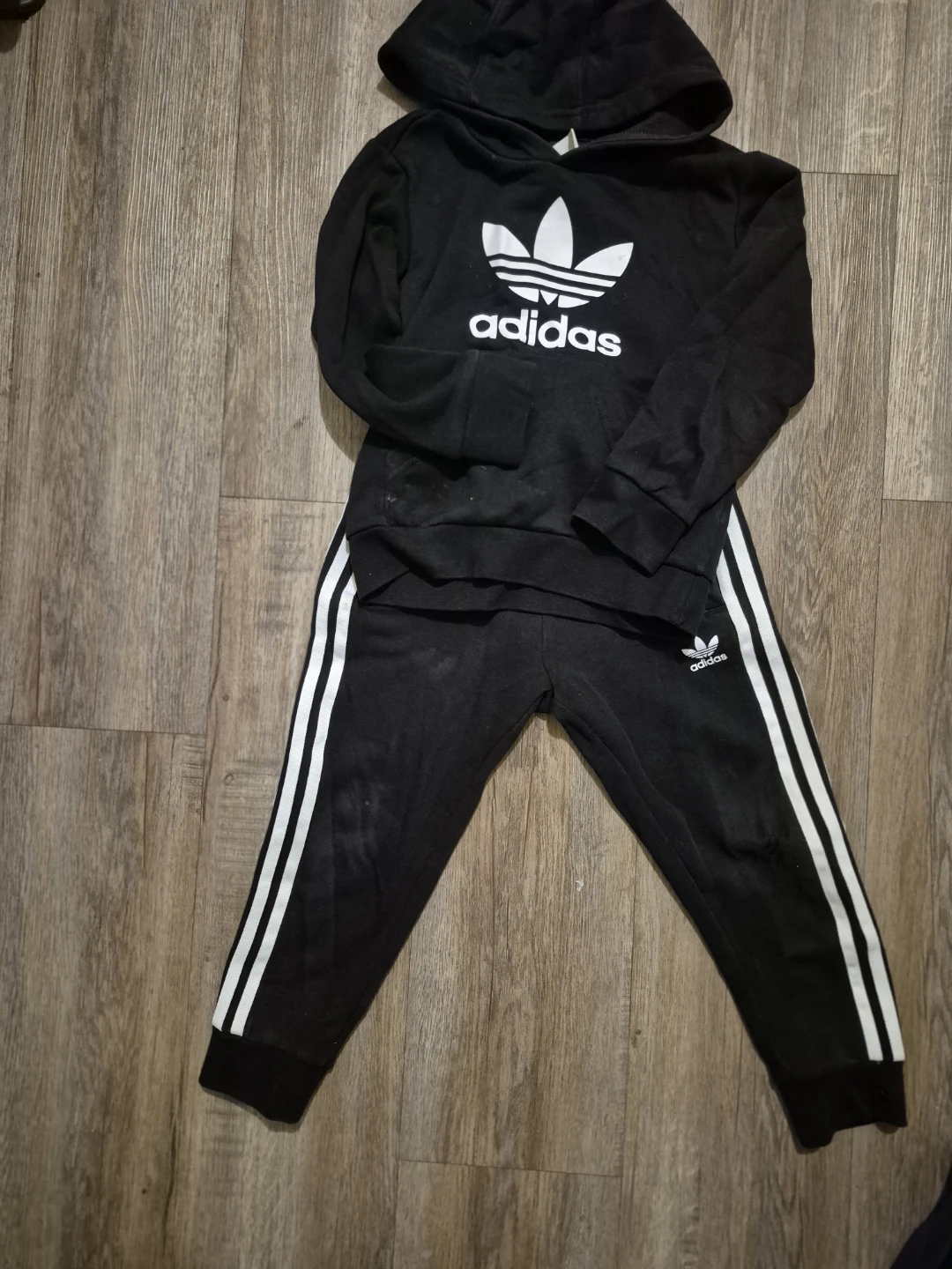 Adidas Hoodie and Pants Set - Black