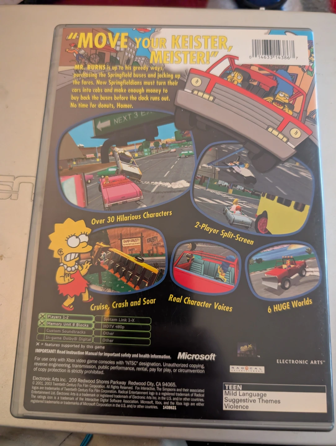 The Simpsons Road Rage Xbox Platinum Hits Game - photo 3