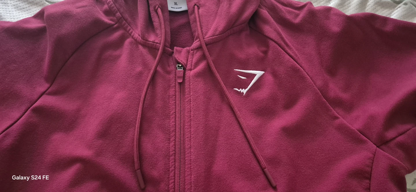 Gymshark Full Zip Hoodie XL Burgundy - photo 3