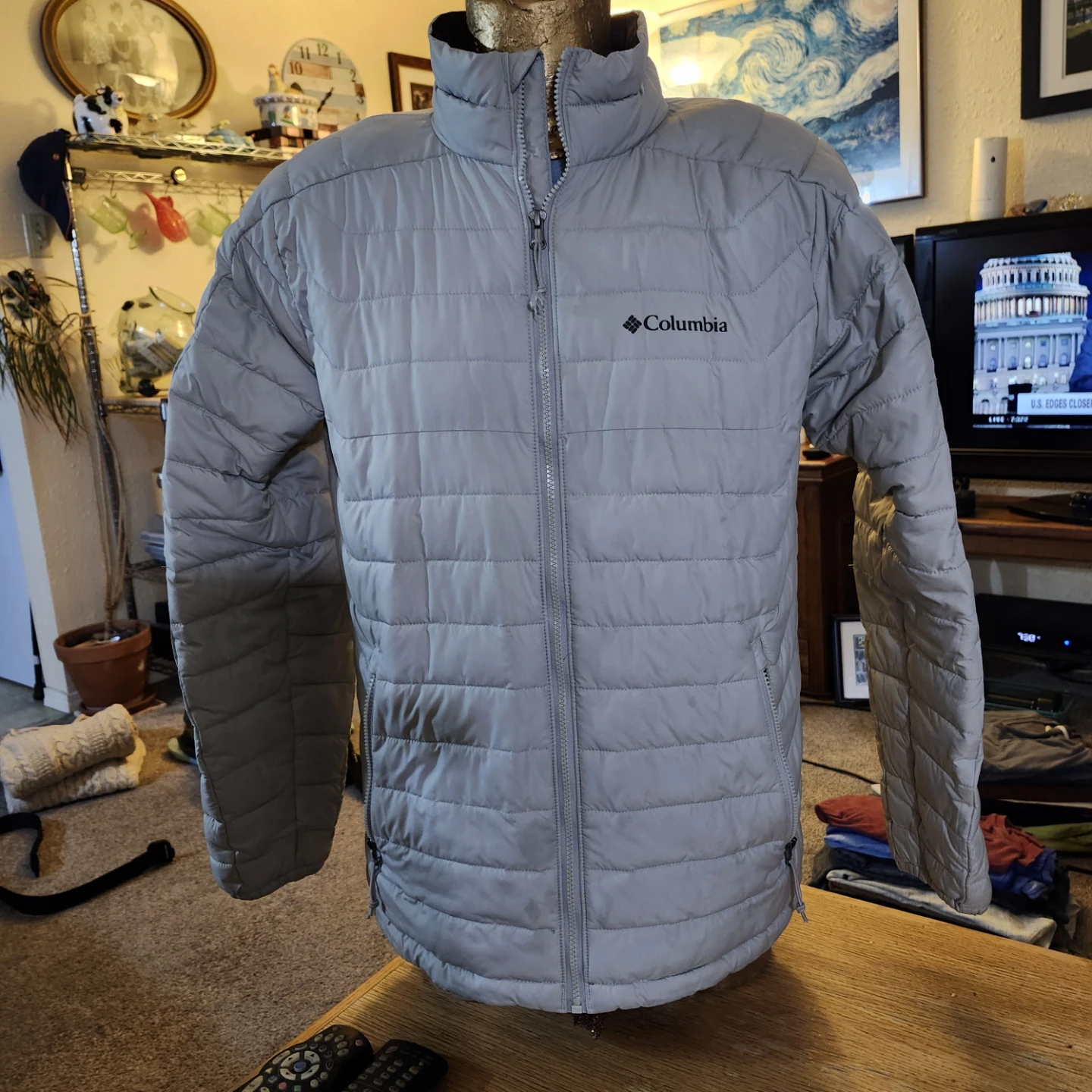 Grey Columbia Puffer Jacket