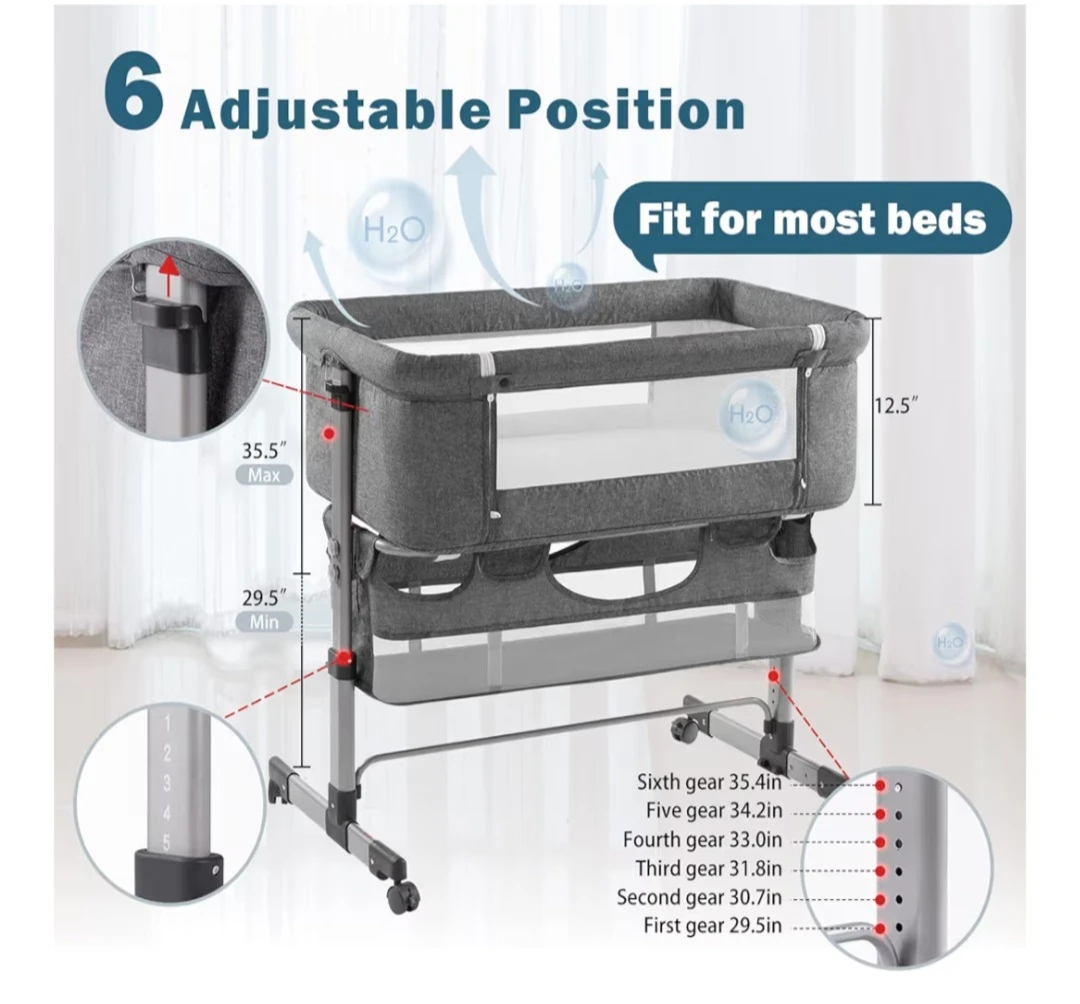 Baby Bassinet & Bedside Sleeper HB608 - photo 5