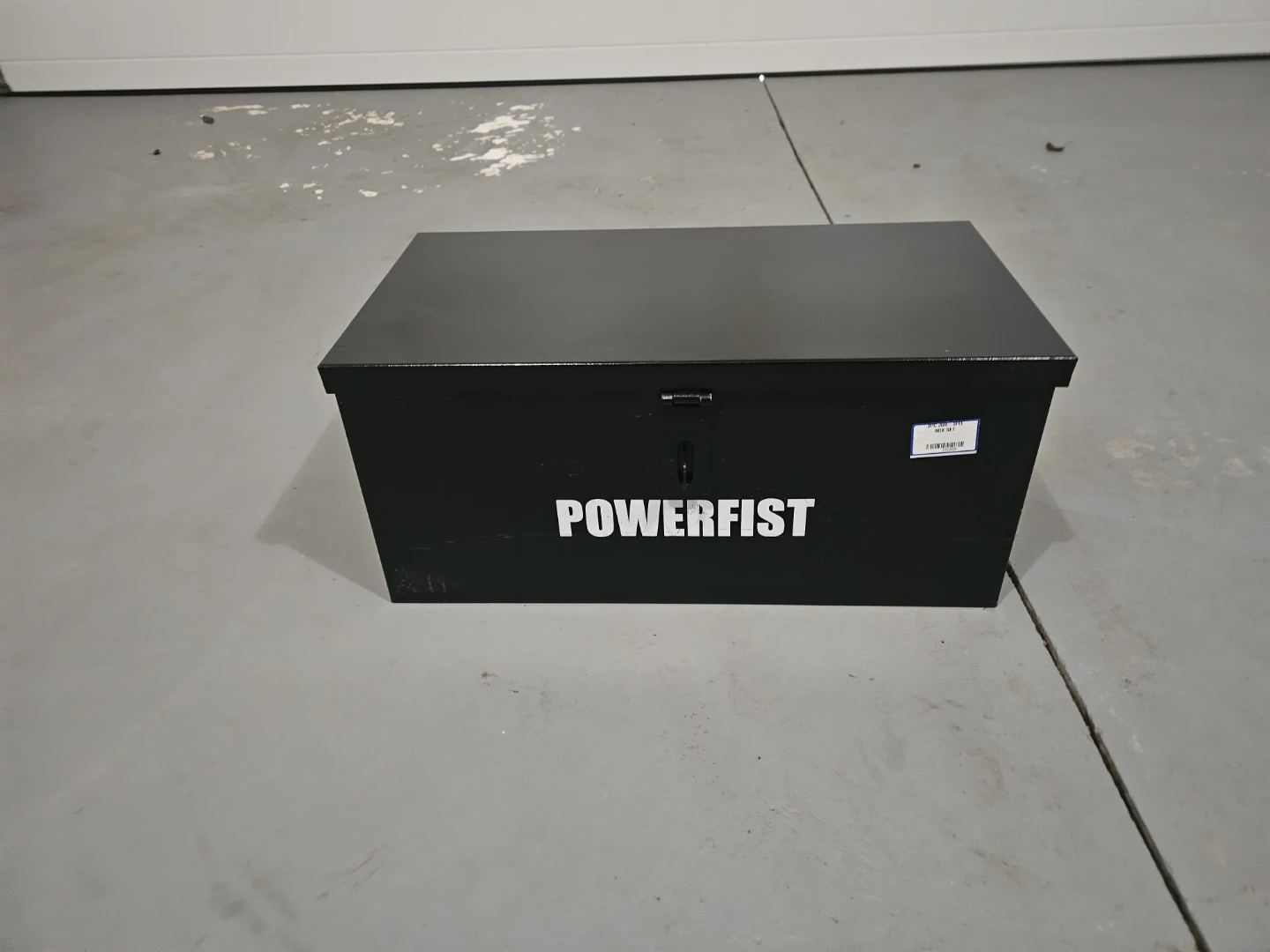 POWERFIST Black Metal Toolbox
