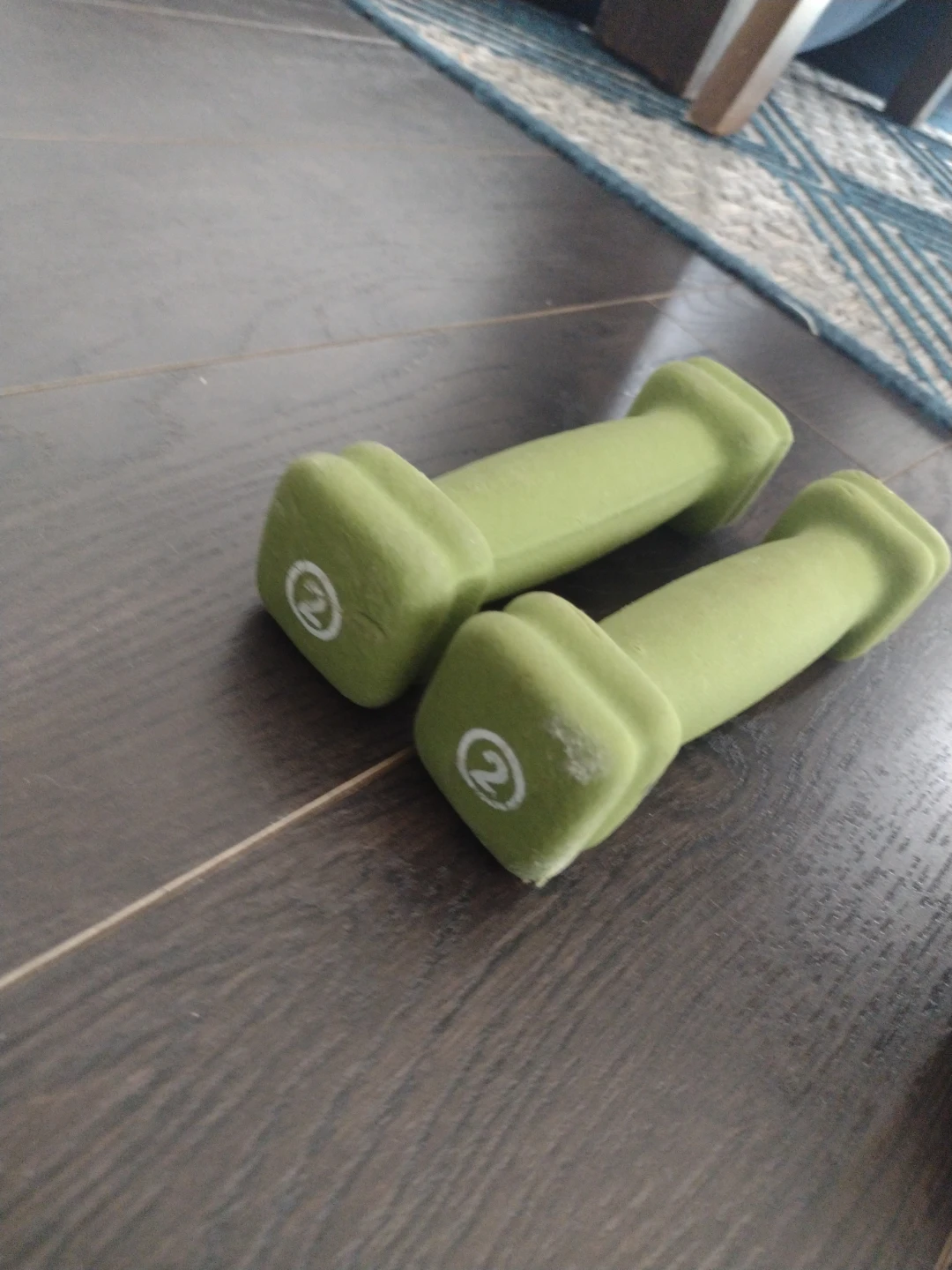 Green 2lb Dumbbells (Pair)