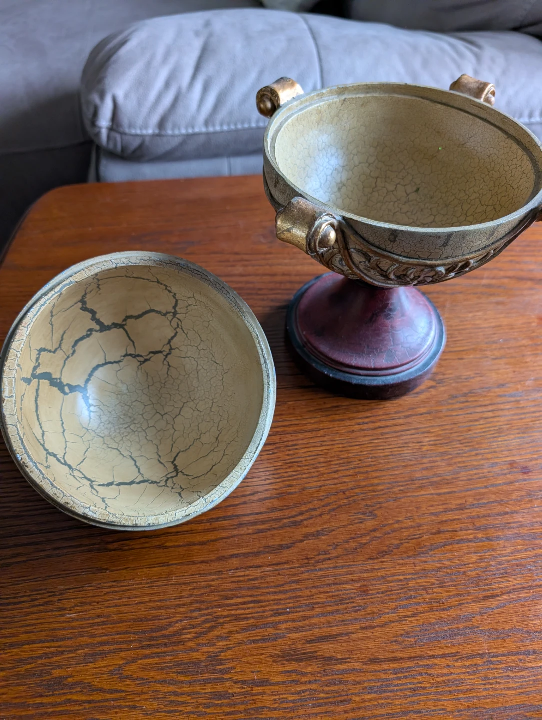 Decorative Cracked Globe Trinket Box - photo 2
