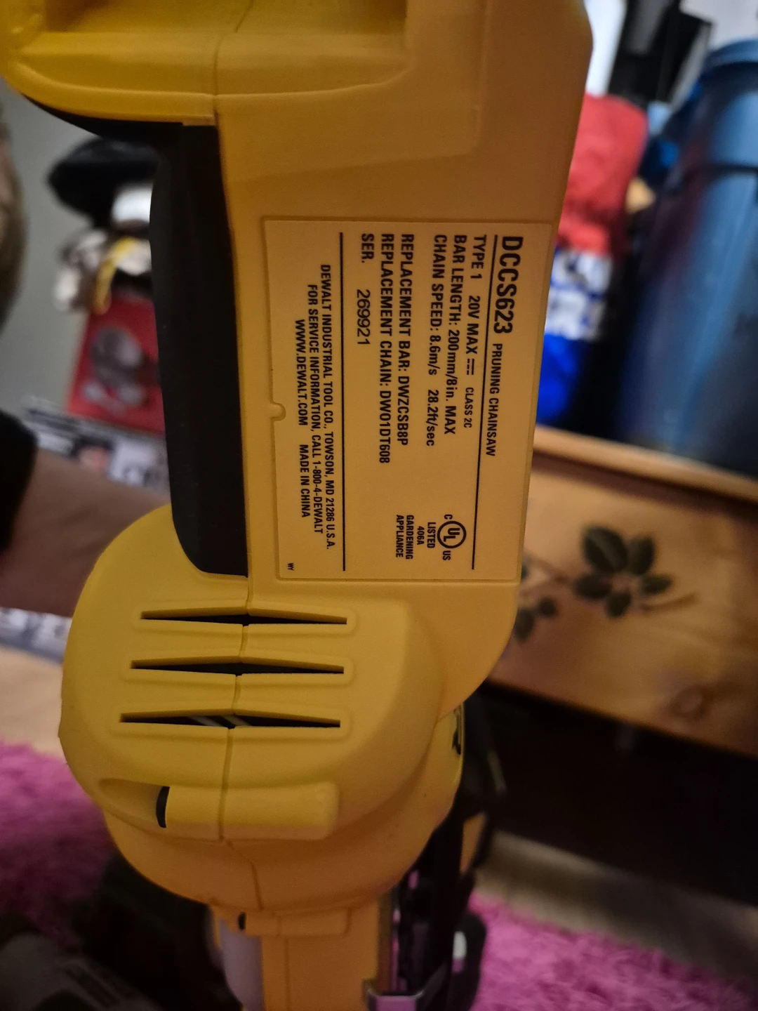 DEWALT DCCS623 XR Brushless Cordless Pruning Saw - photo 3