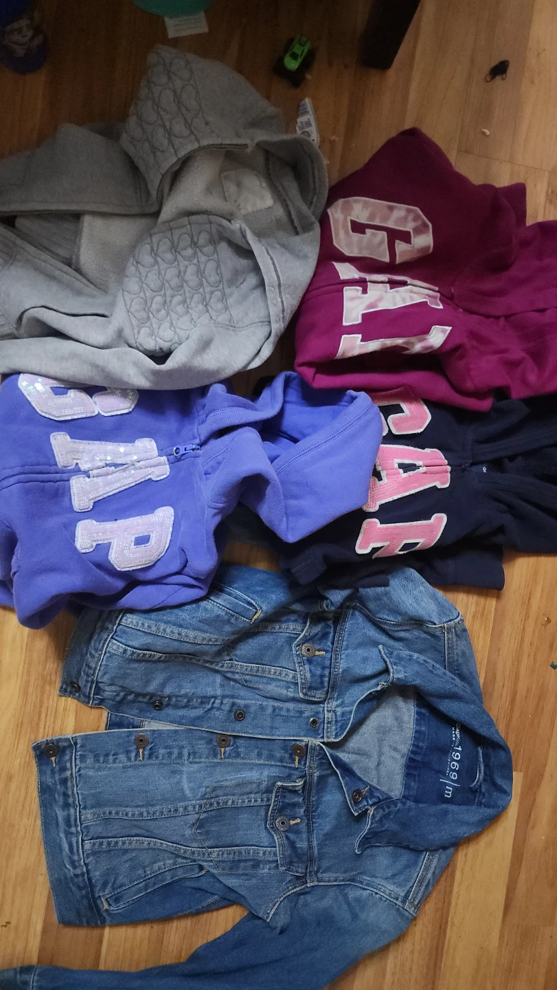 Gap Kids hoodies and denim jacket bundle