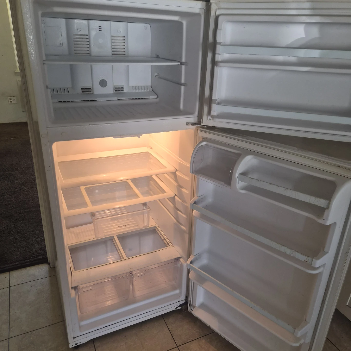 White Whirlpool Refrigerator - photo 2