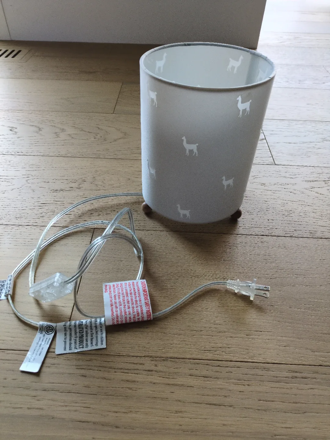 Kids Lamp with Llama Pattern
