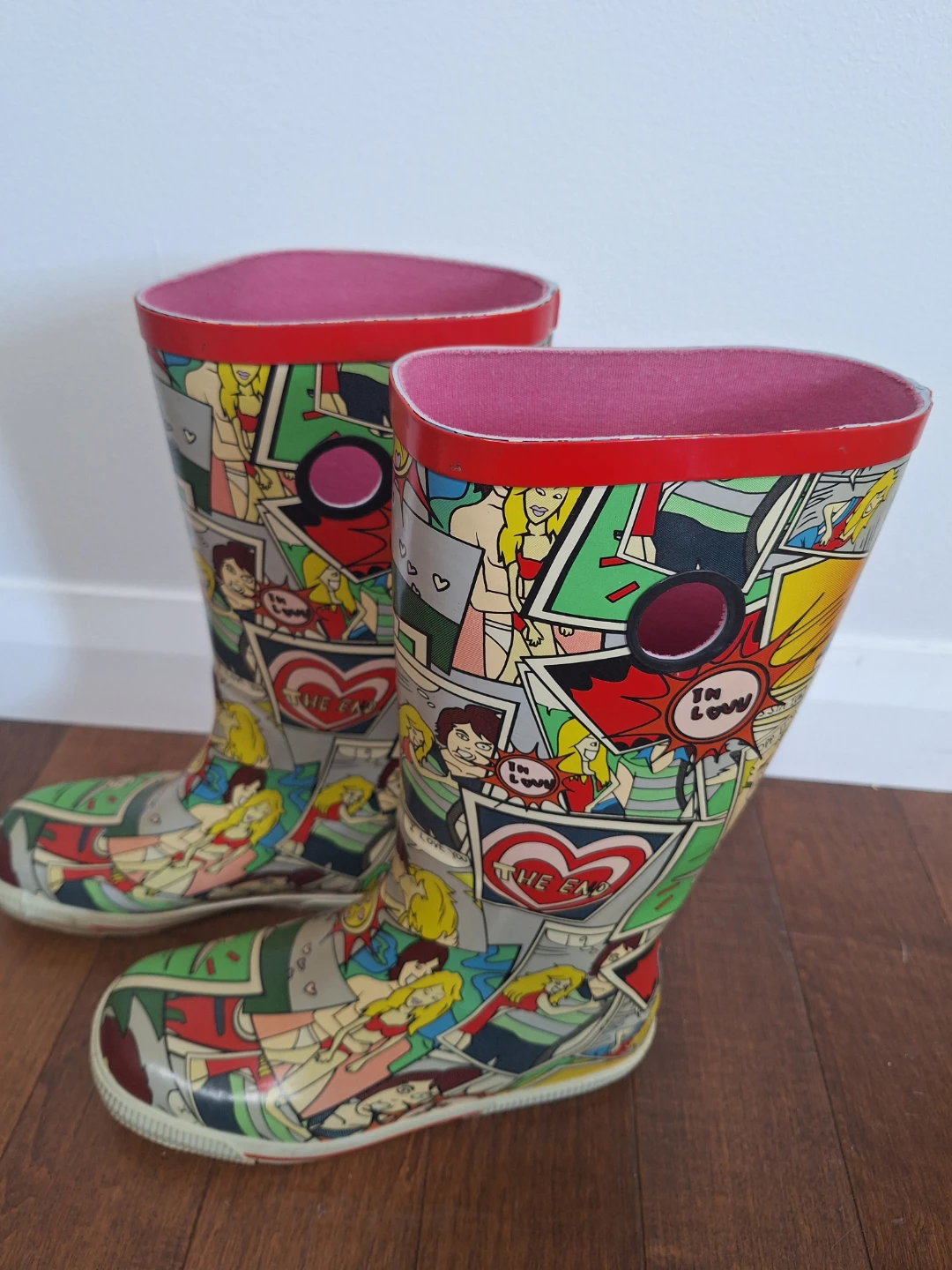 Comic Book Rain Boots