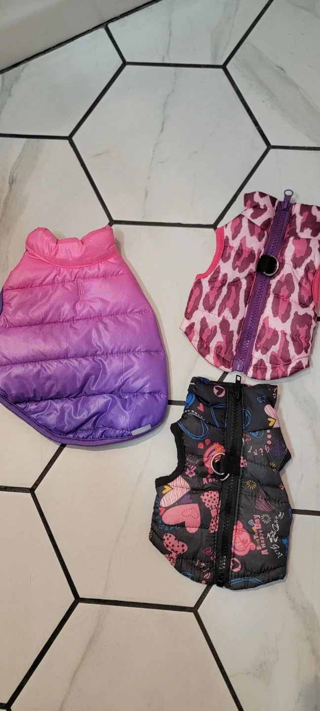 Bundle of 3 Dog Vests - Sizes XS
