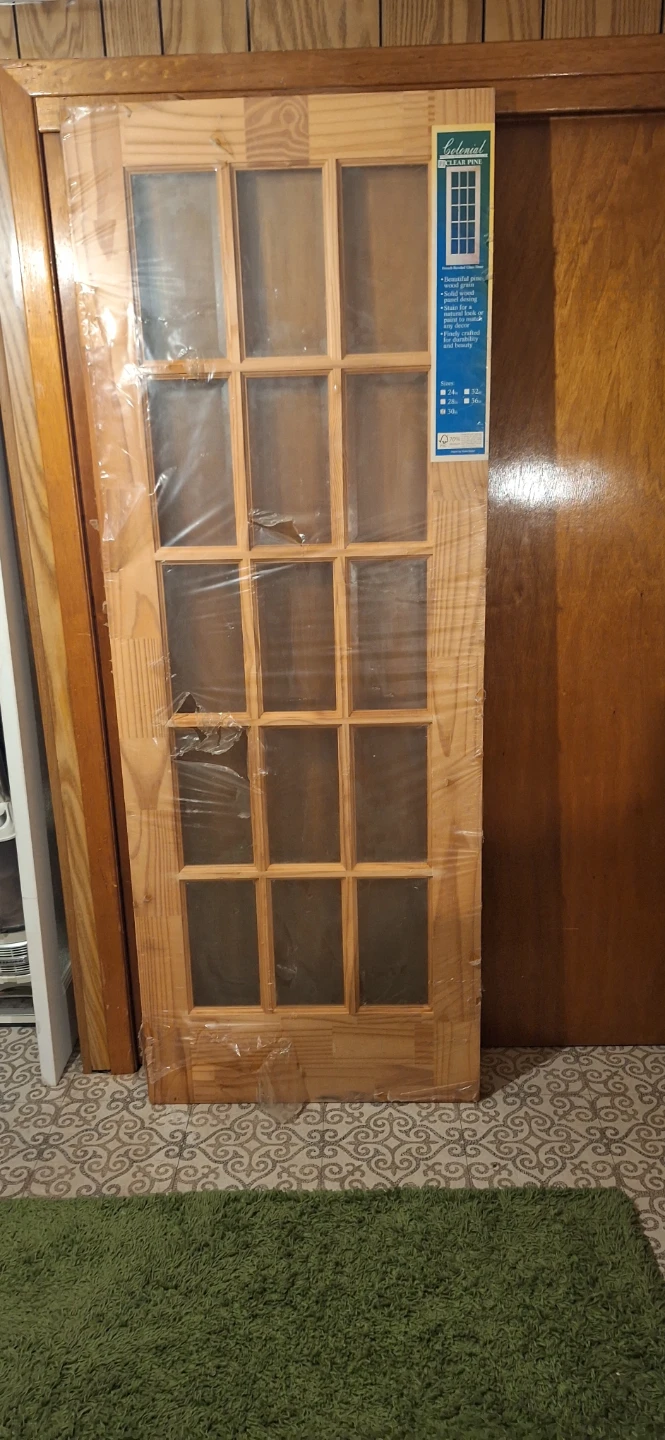 30 " Colonial French Bevelled Glass Door - Clear Pine - photo 4