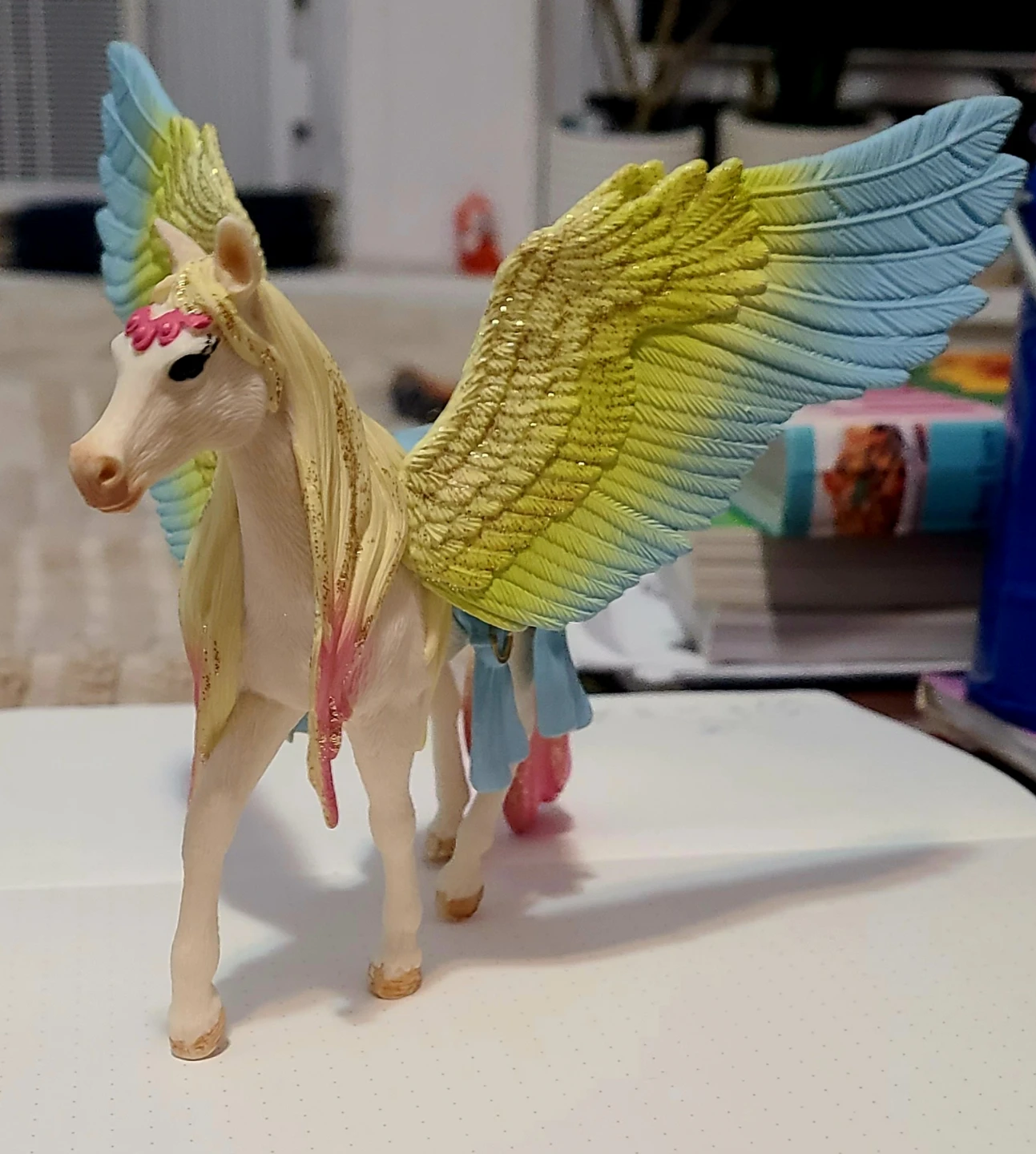 Schleich Bayala Surah Pegasus Horse only Fantasy, Glitter