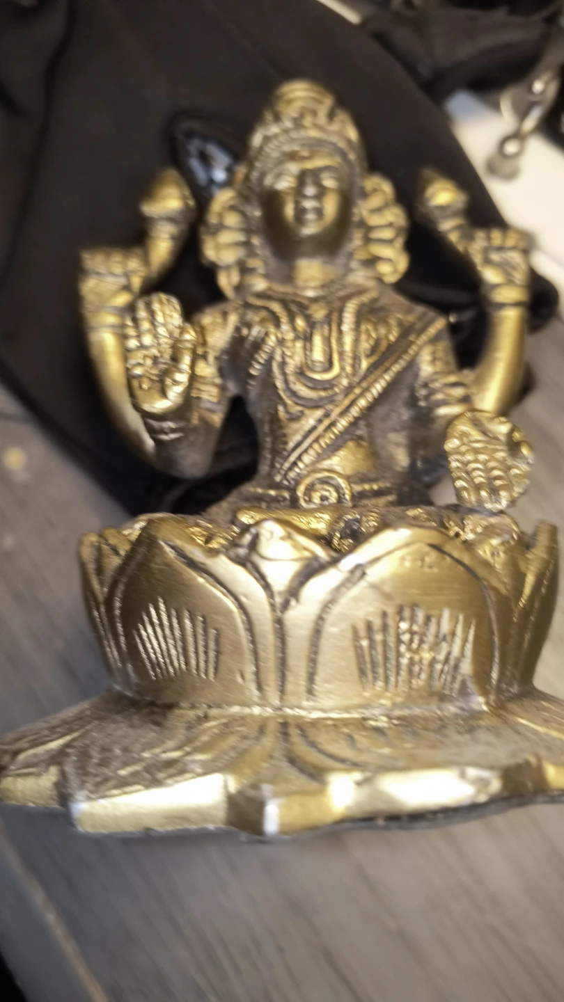 Brass Lakshmi Statue - photo 2