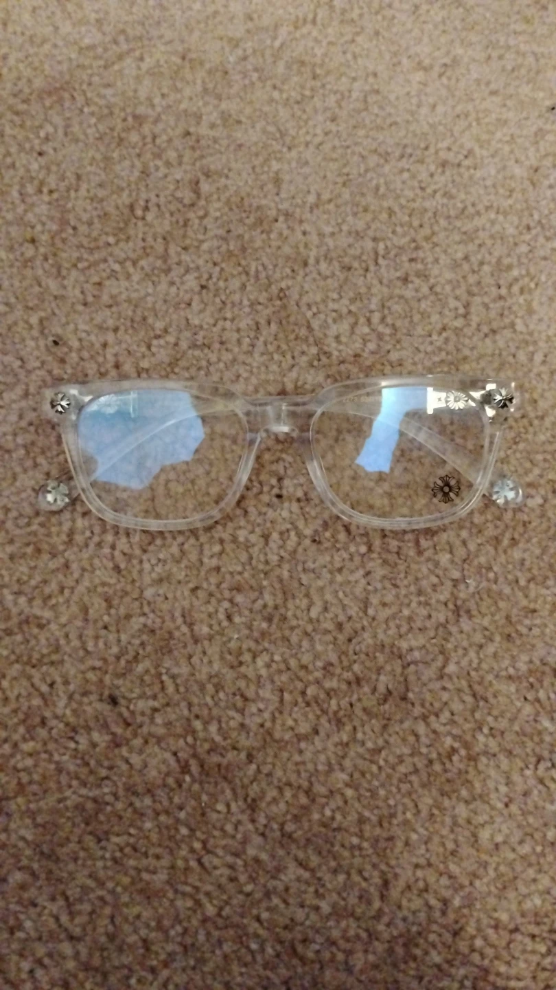 Chrome Hearts Glasses Clear Silver