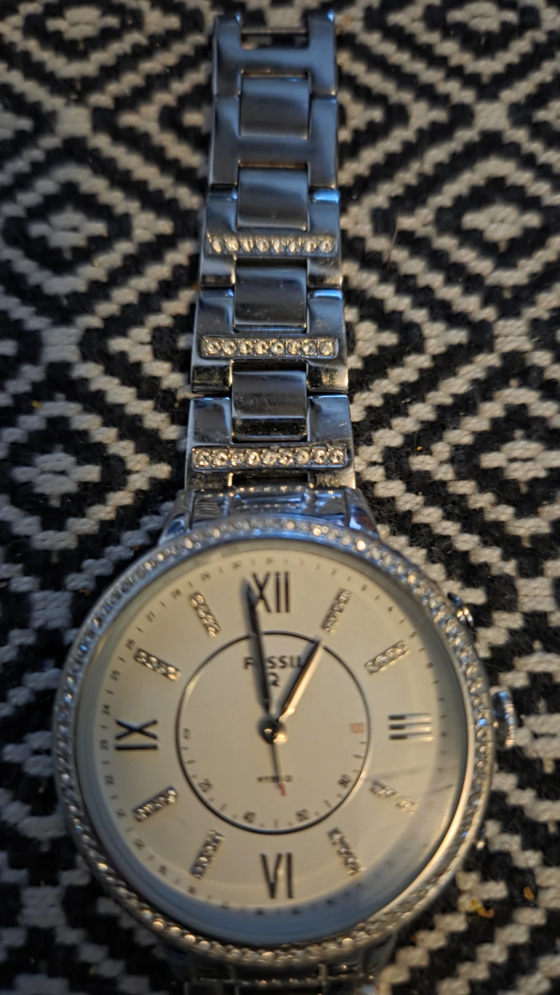 Fossil Q Hybrid Stainless Steel Watch with Crystals - photo 4