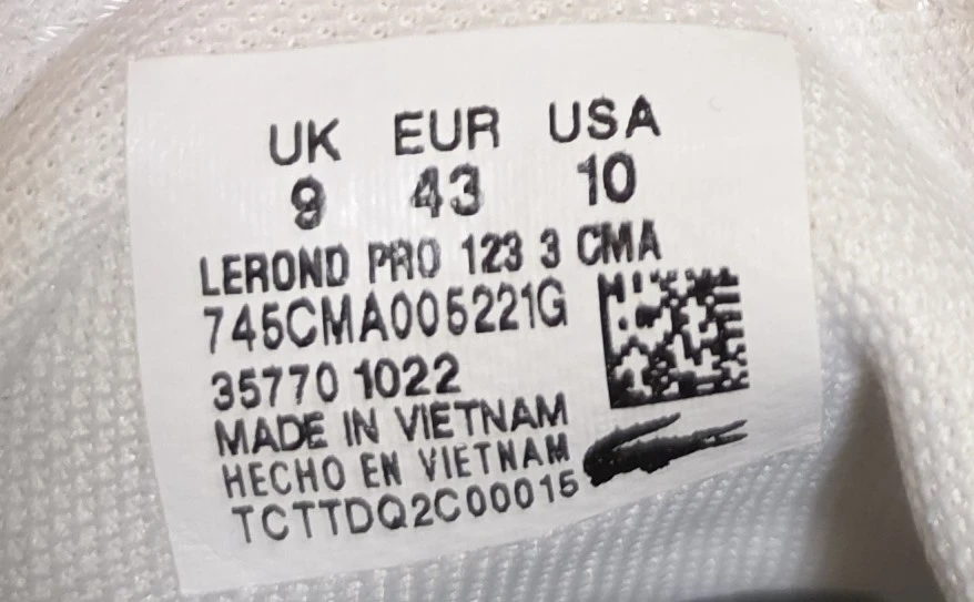 Lacoste Lerond Pro White Leather Sneakers - photo 4