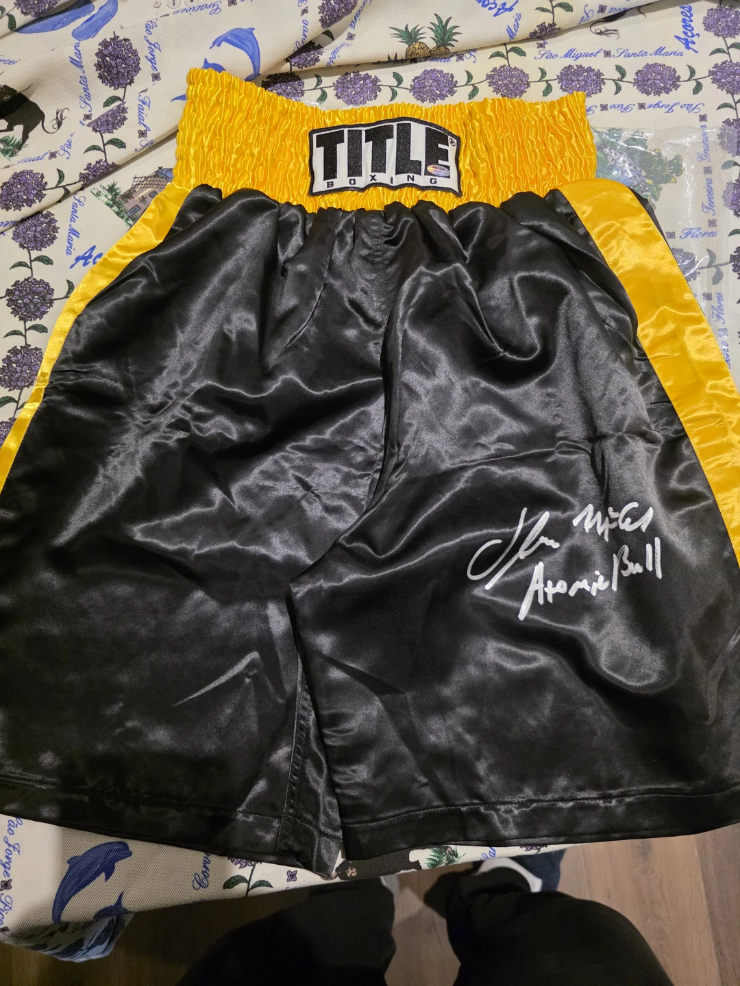 TITLE Boxing Autographed Boxing Shorts