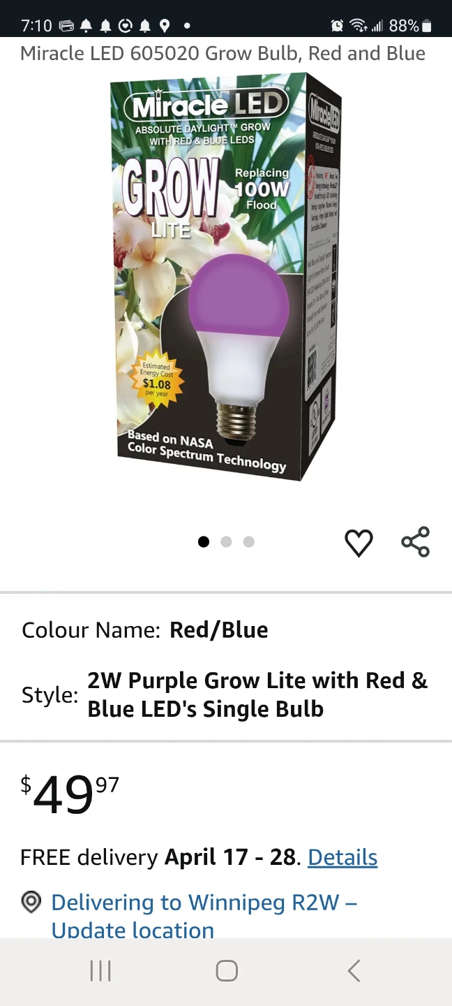 Miracle LED 605020 Grow Bulbs  timer - photo 2