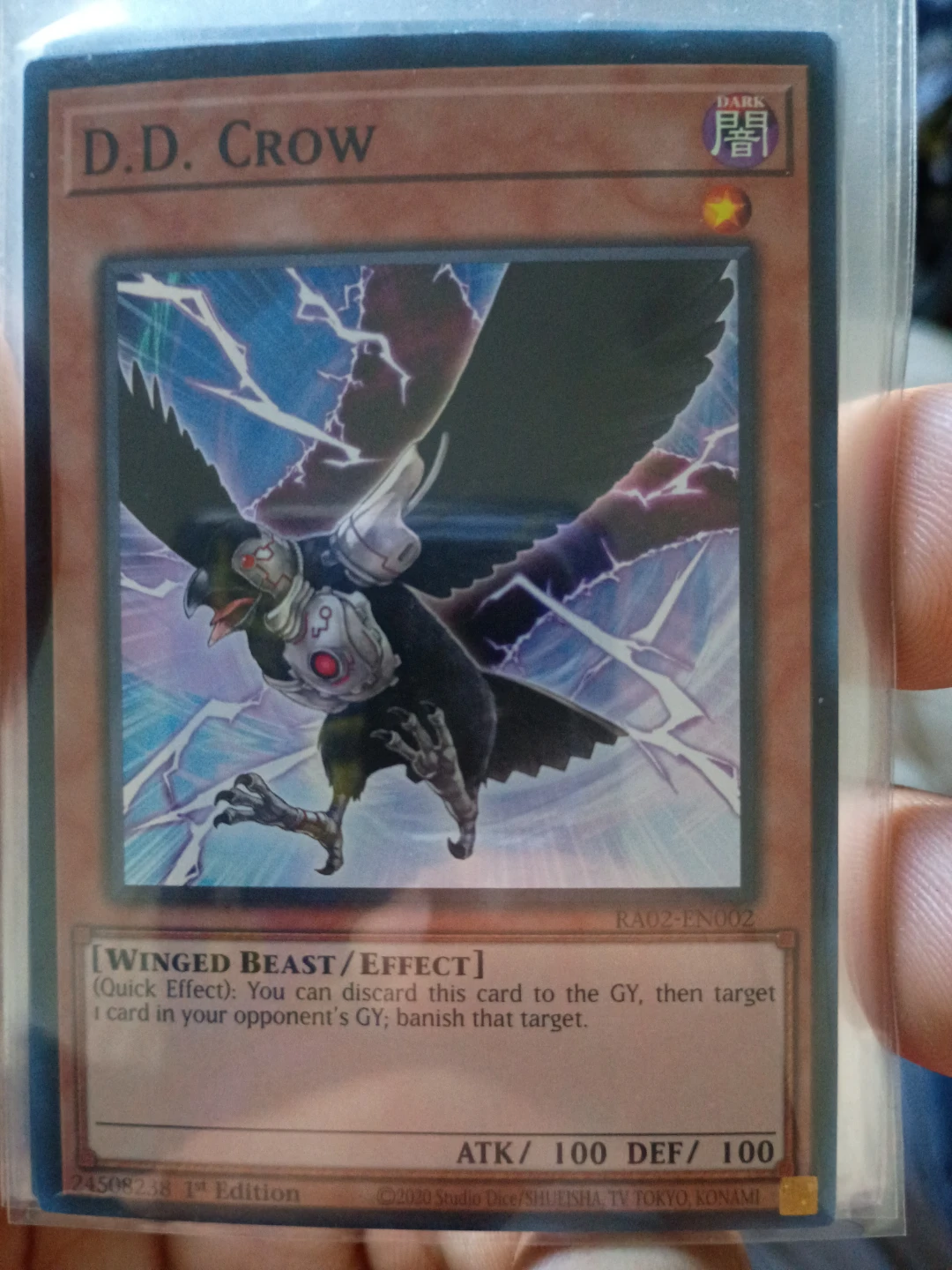 Yu-Gi-Oh! D.D. Crow 1st Edition Trading Card