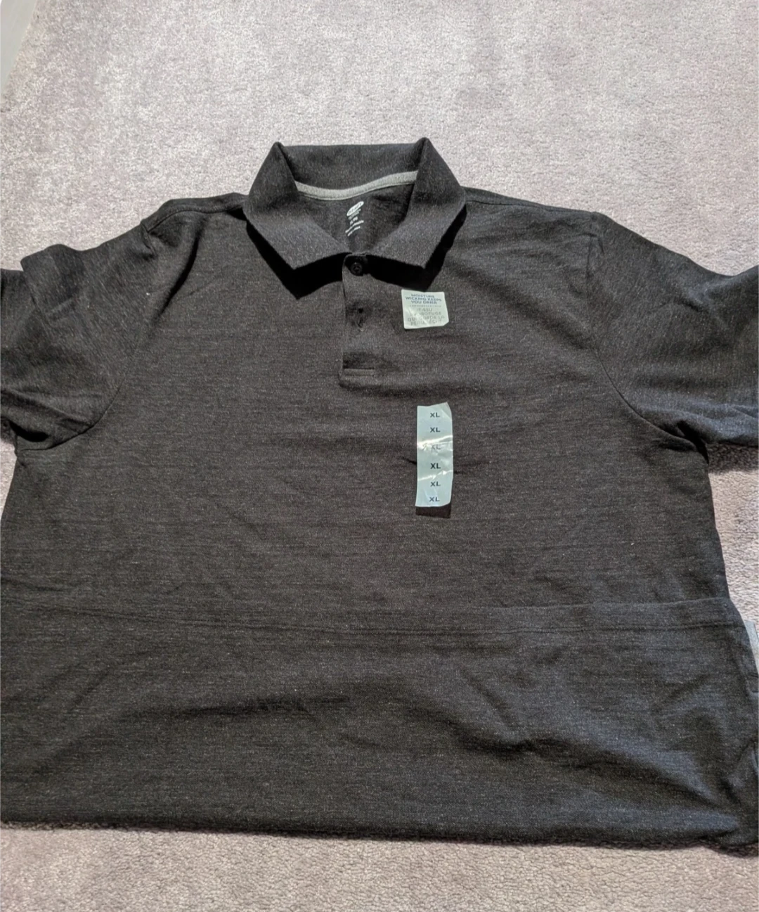 Men's XL Dark Gray Polo Shirt - photo 2
