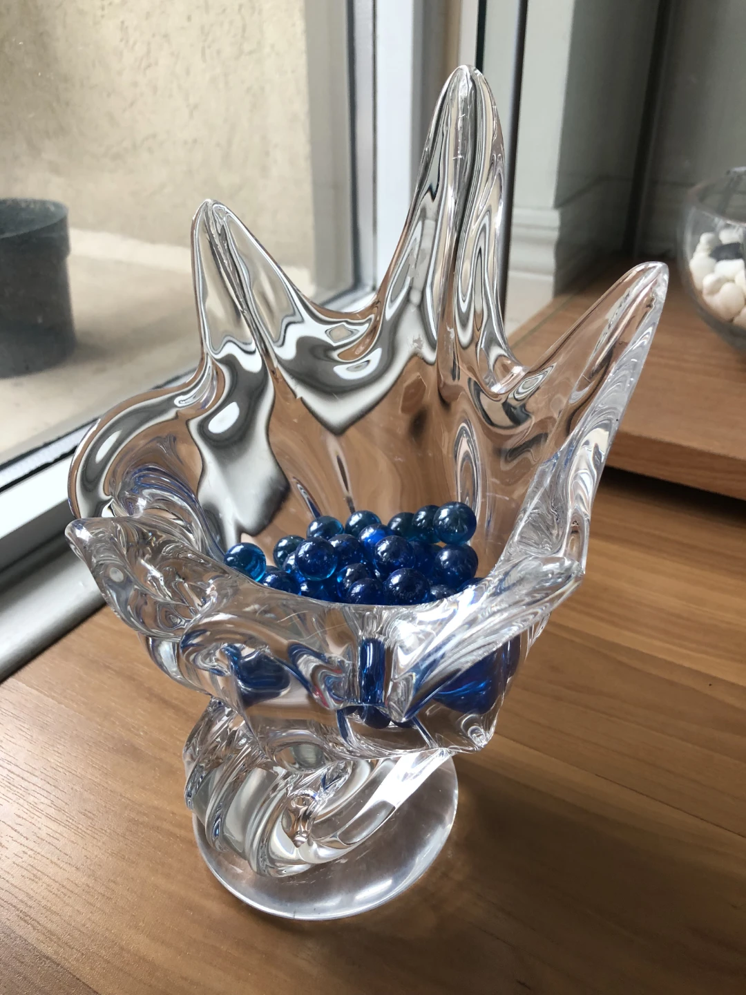 Clear Glass Decorative Vase - photo 3