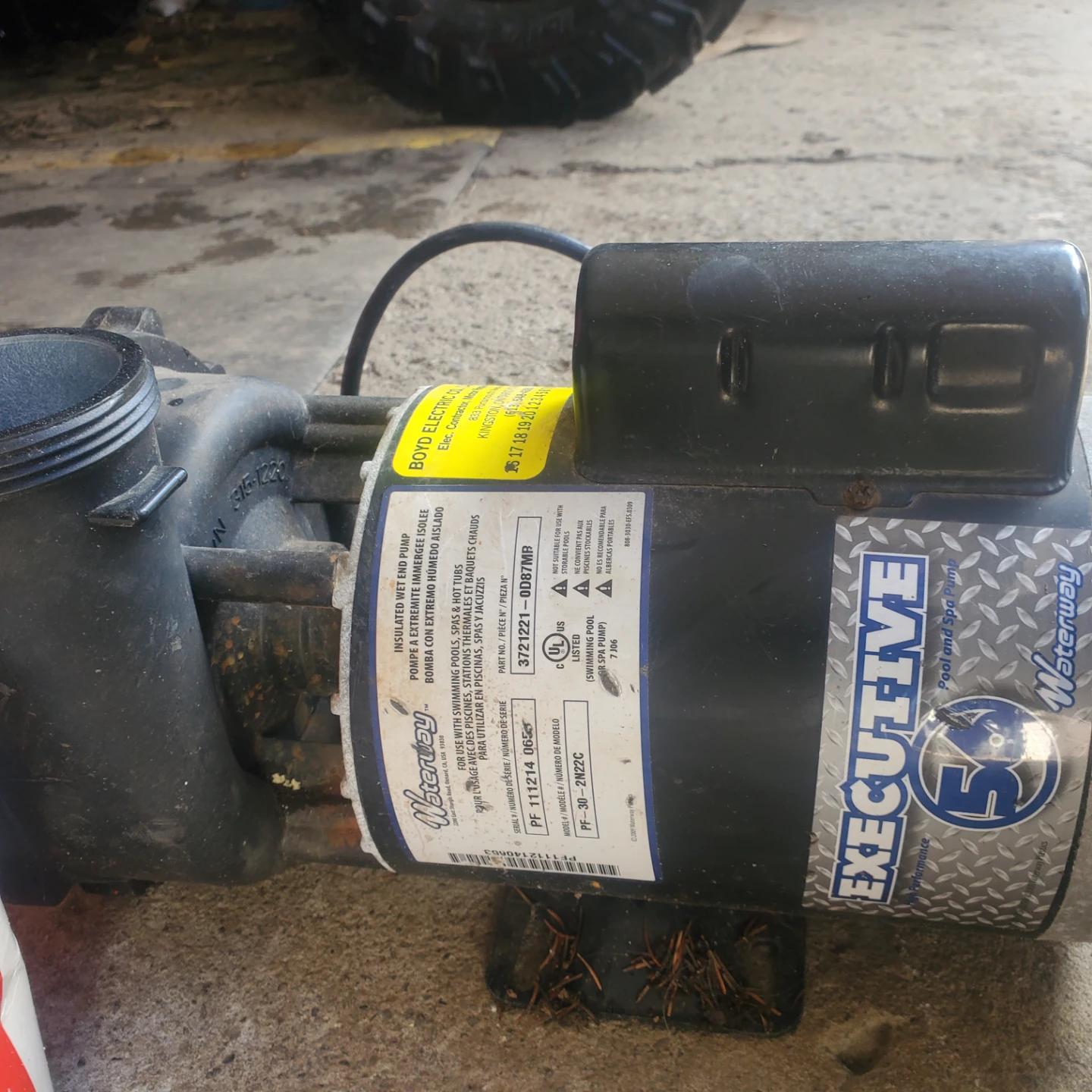 Waterway Executive 50 Frame Pool and Spa Pump Motor - photo 3