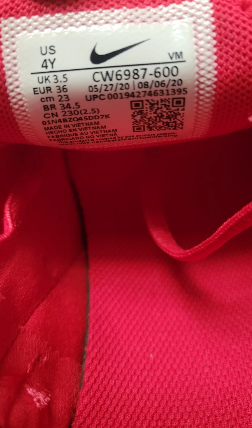 Nike Air Max 270 Youth Red Shoes Size 4Y - photo 3