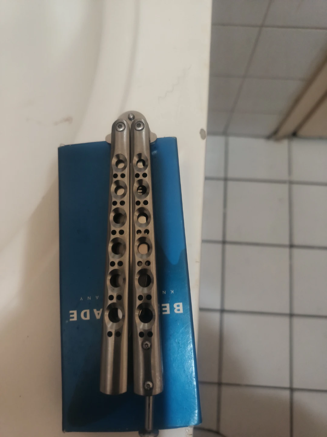 Benchmade 42S Ball-Song Titanium Butterfly Knife - photo 2