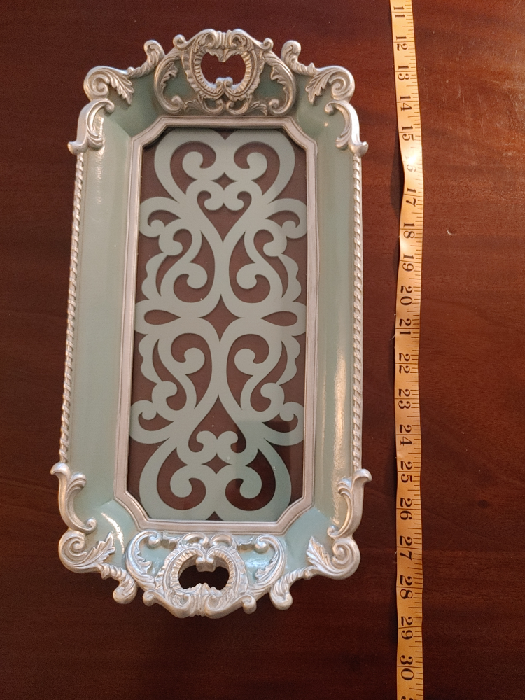 Decorative Tray (wood and glass) - photo 2