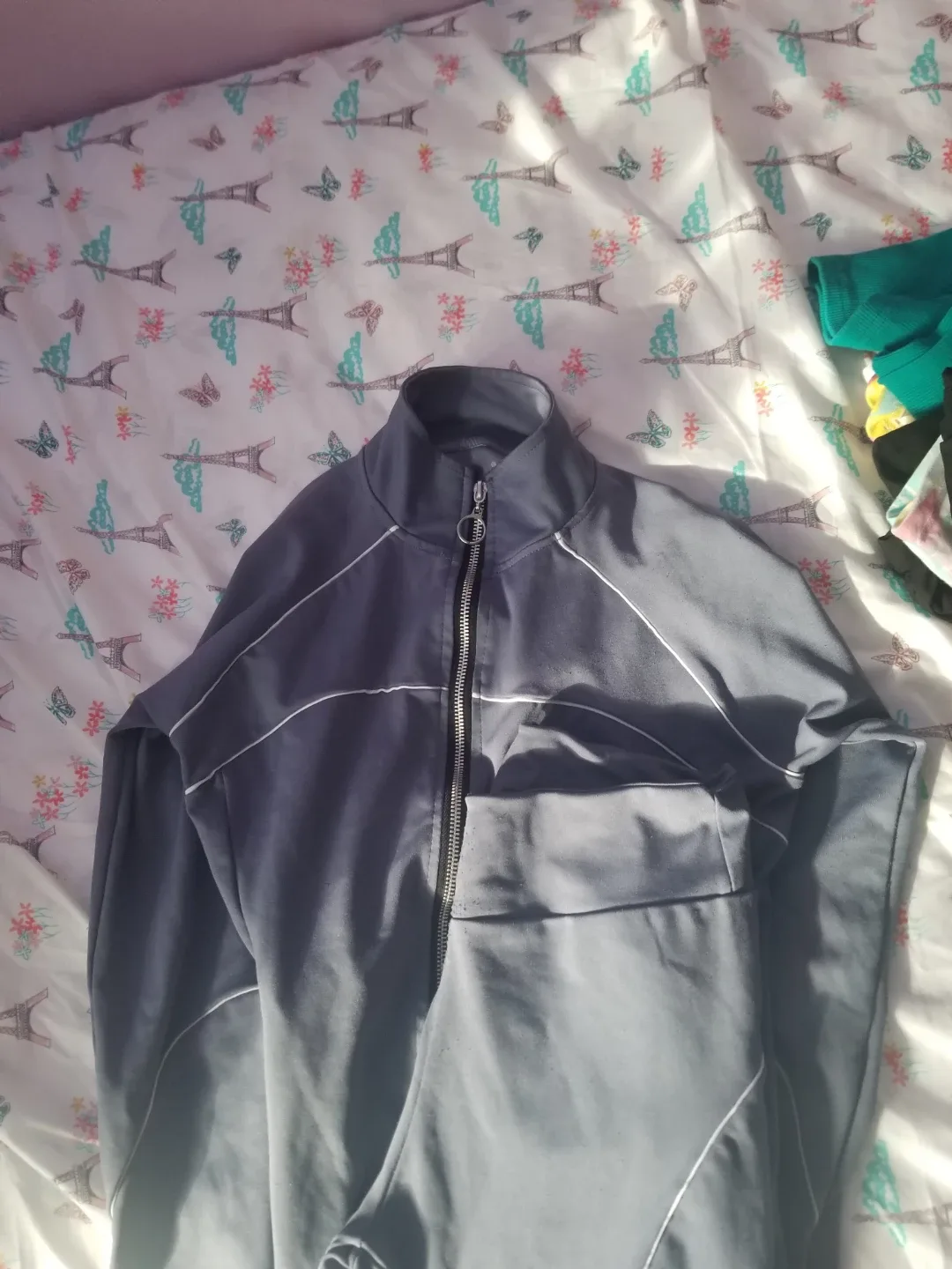 Gray Track Jacket with matching leggings - photo 2