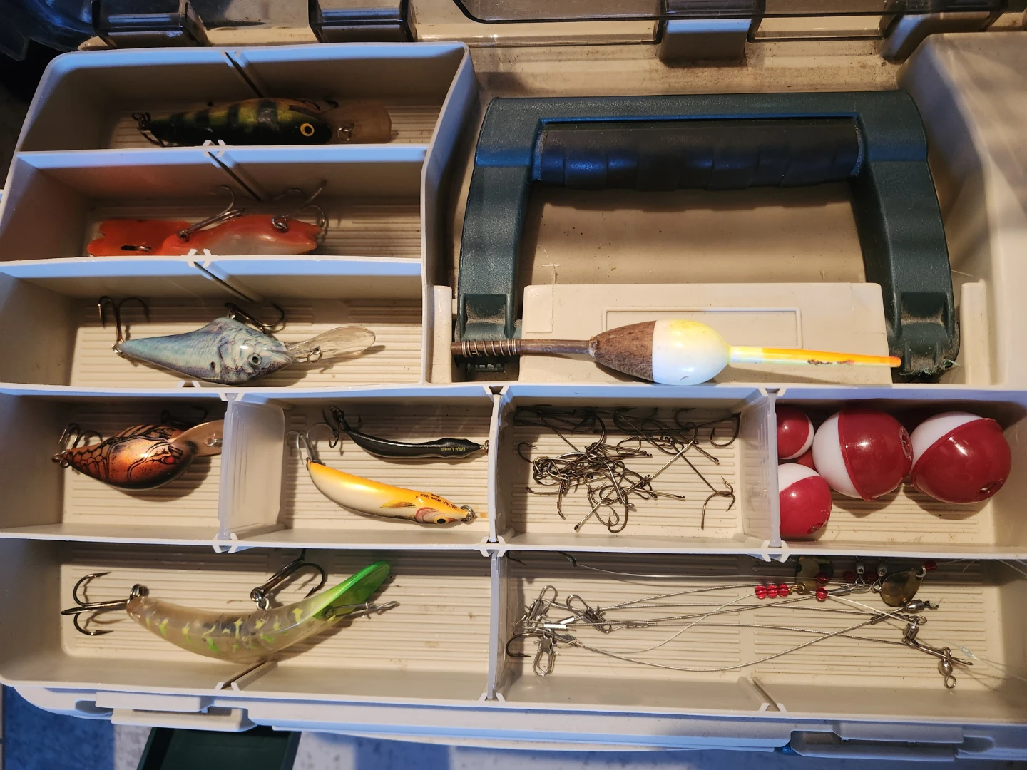 Fishing tackle box with lures - photo 5