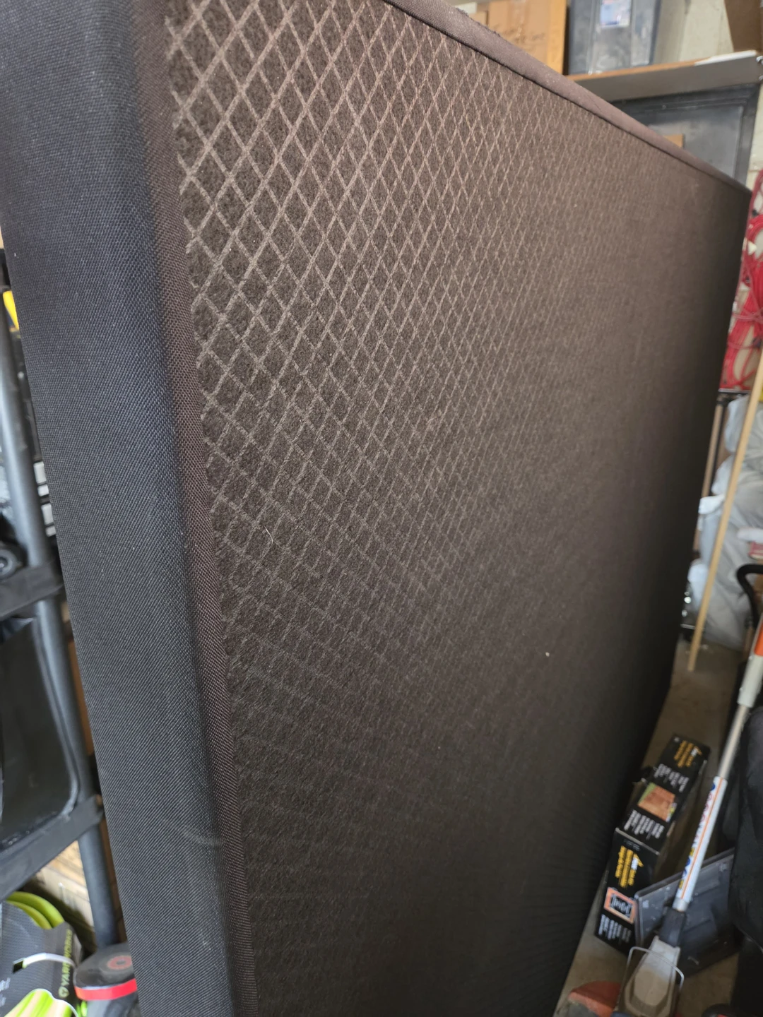 Black Upholstered Box Spring Queen Size