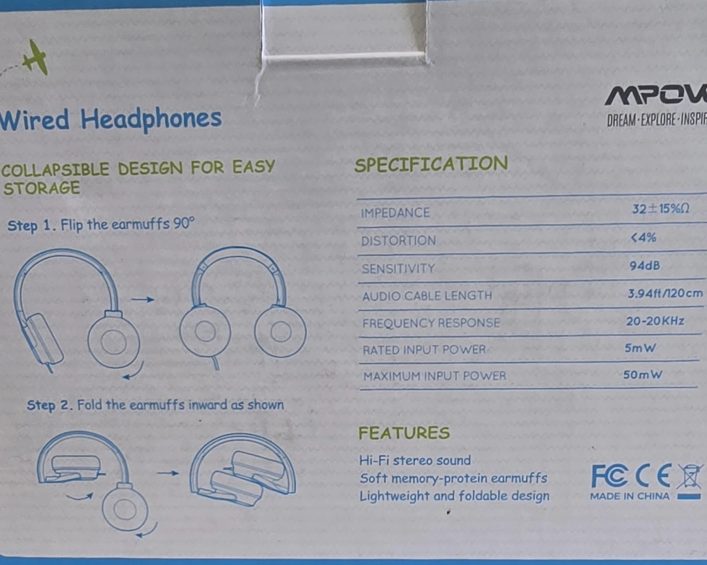 MPOW Kids Wired Headphones - photo 2