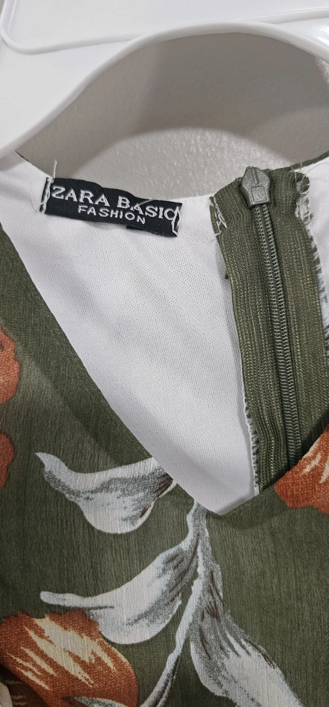New brand Zara Basic Fashion Women's Floral Print Midi Dress 🌱 - photo 2