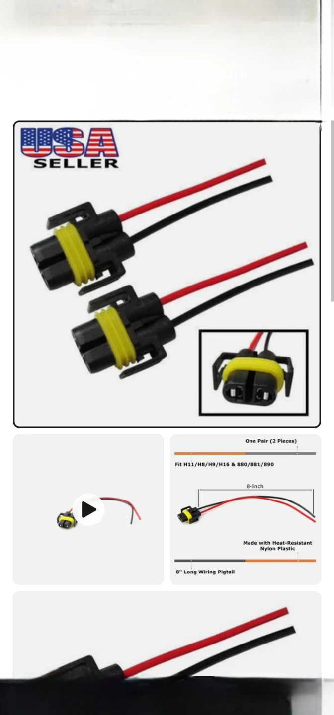 H11 880 Female Adapter Wiring Harness - photo 2