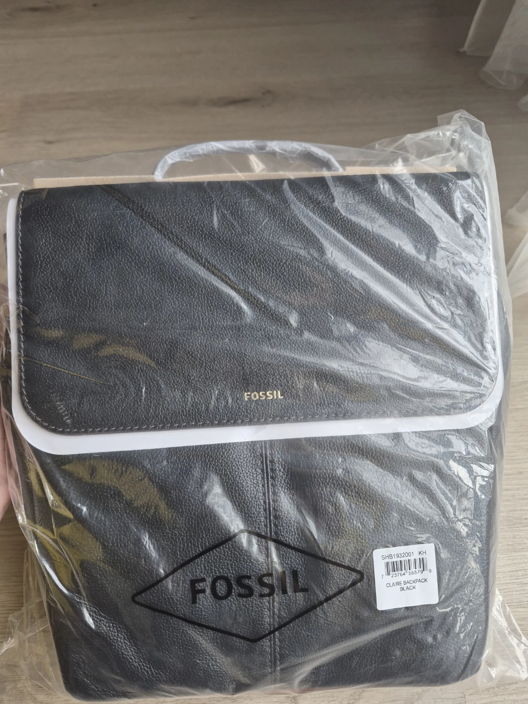 Fossil Claire Black Leather Backpack NEW - photo 2