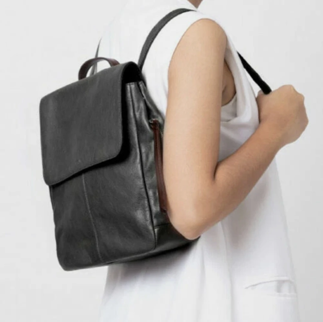 Fossil Claire Black Leather Backpack NEW - photo 4