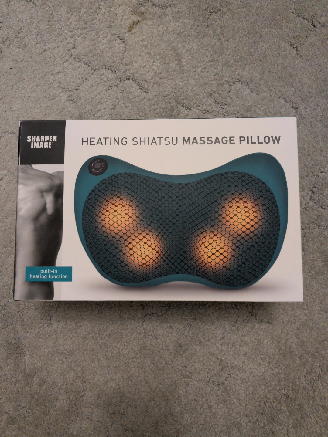 Sharper Image Heating Shiatsu Massage Pillow